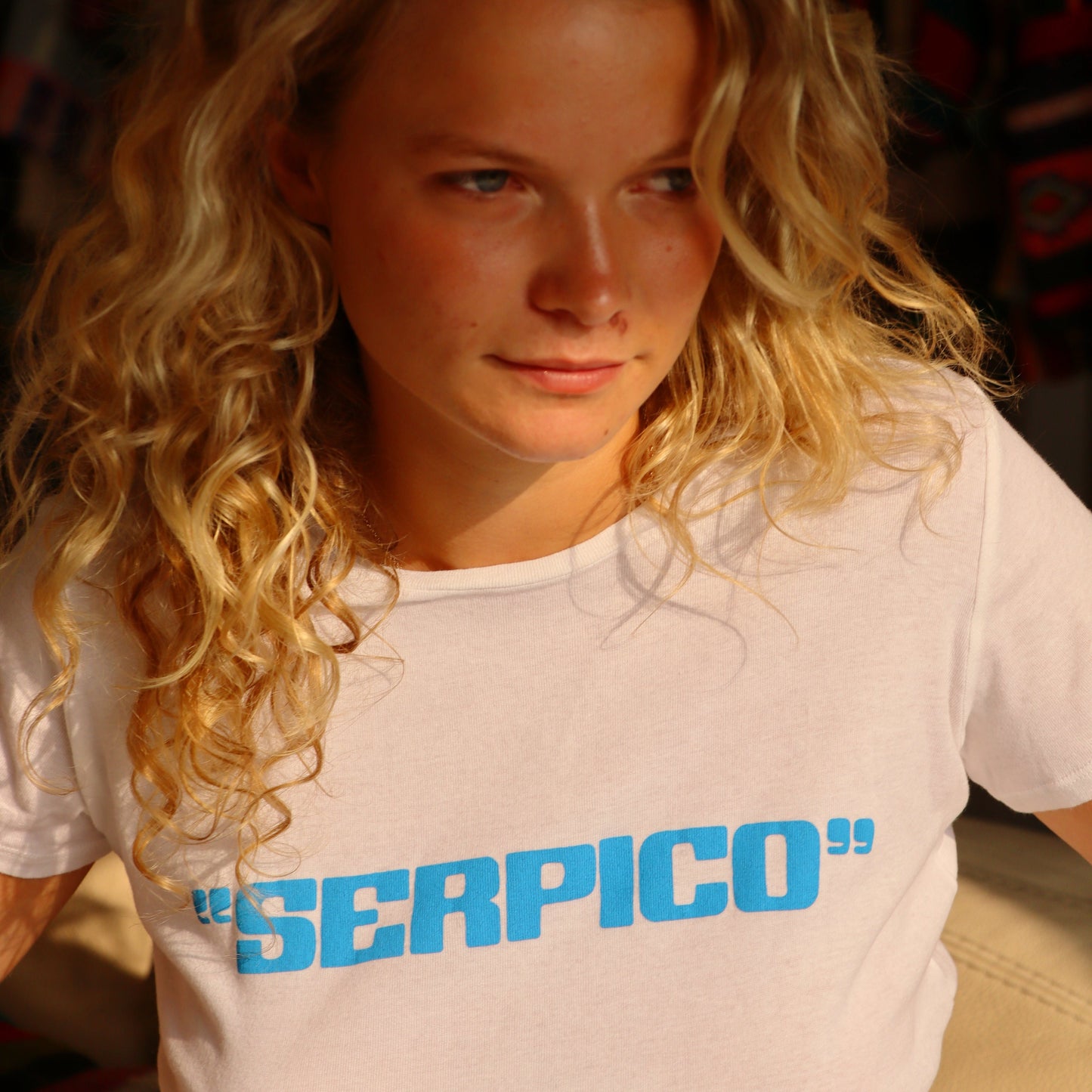 SERPICO WHITE TEE SHIRT