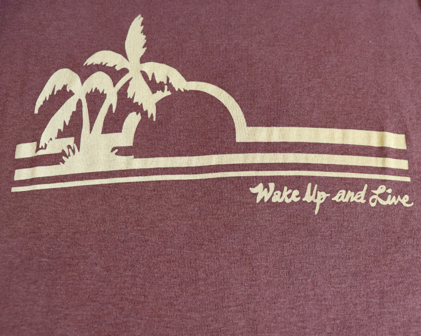 WAKE UP AND LIVE BROWN TEE